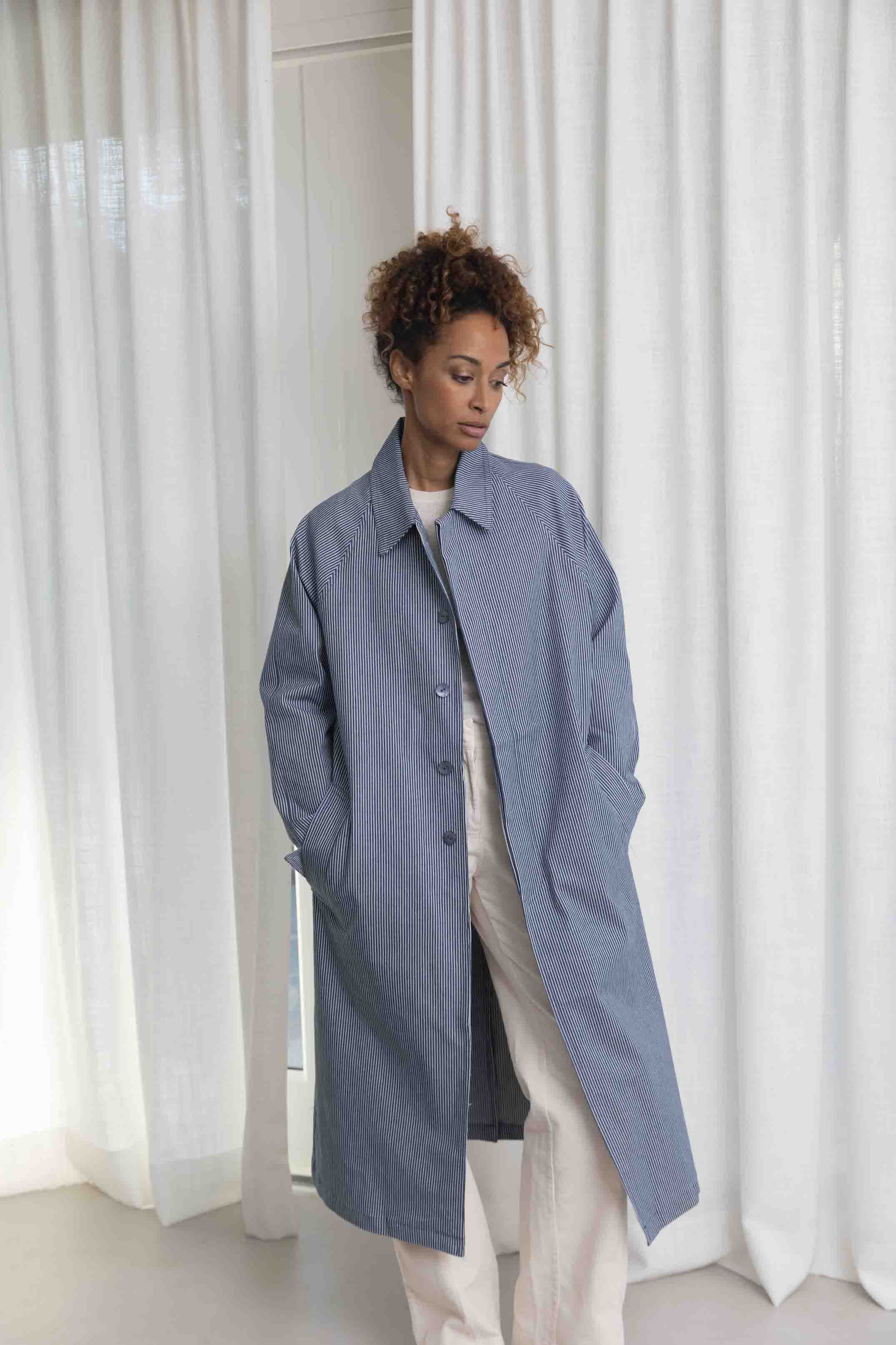Manteau oversize jeans