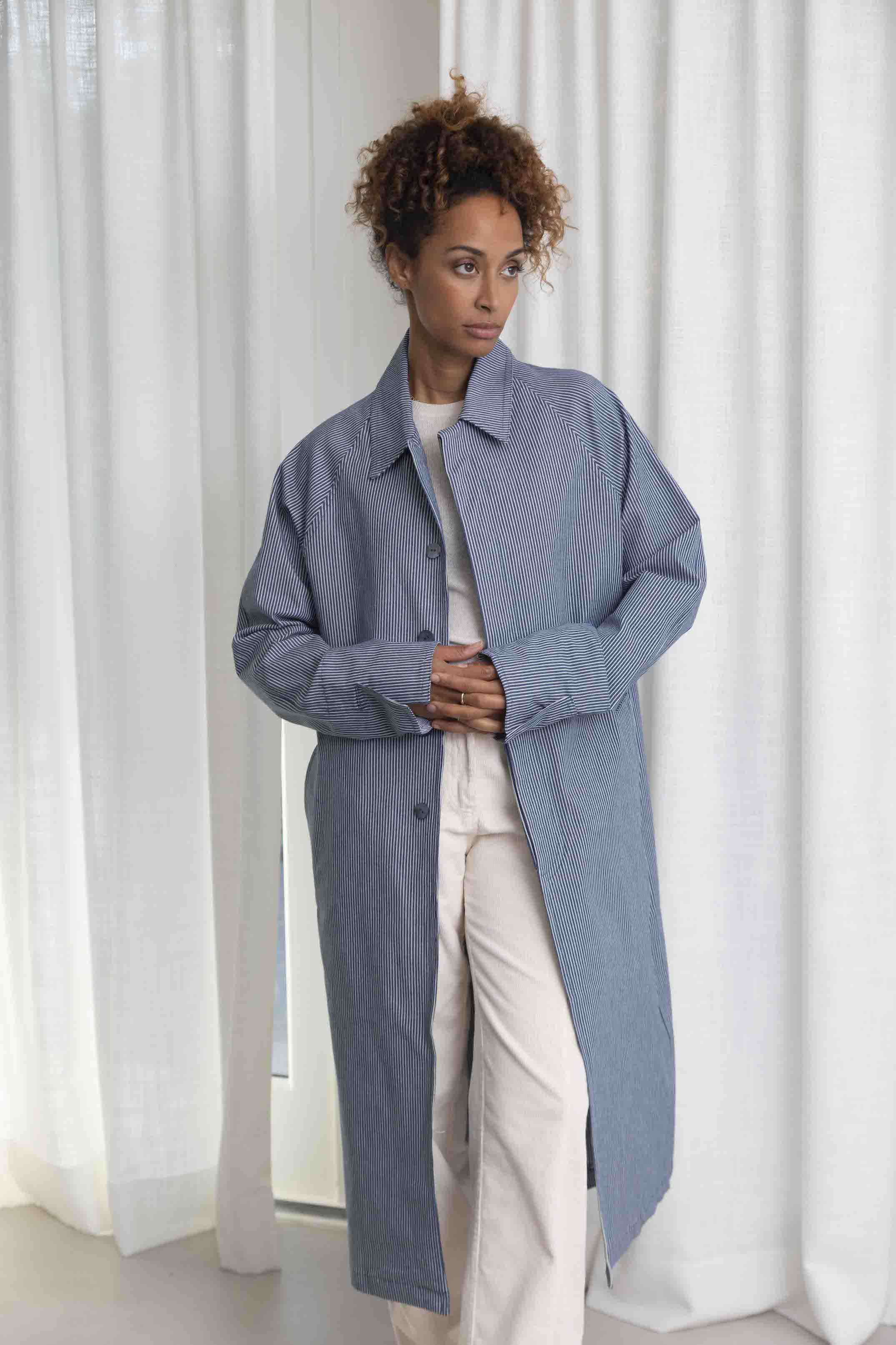 Manteau oversize jeans