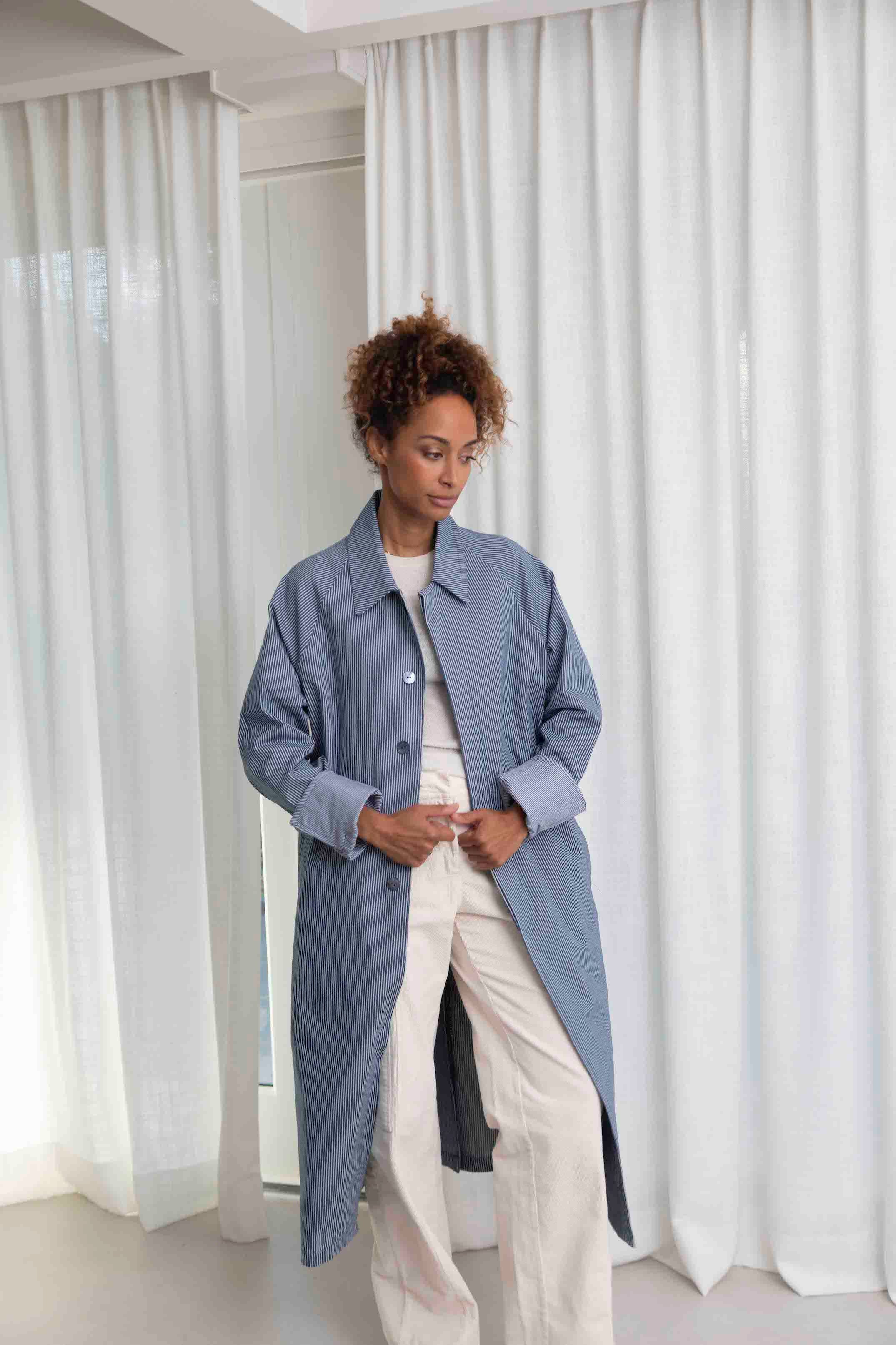 Manteau oversize jeans