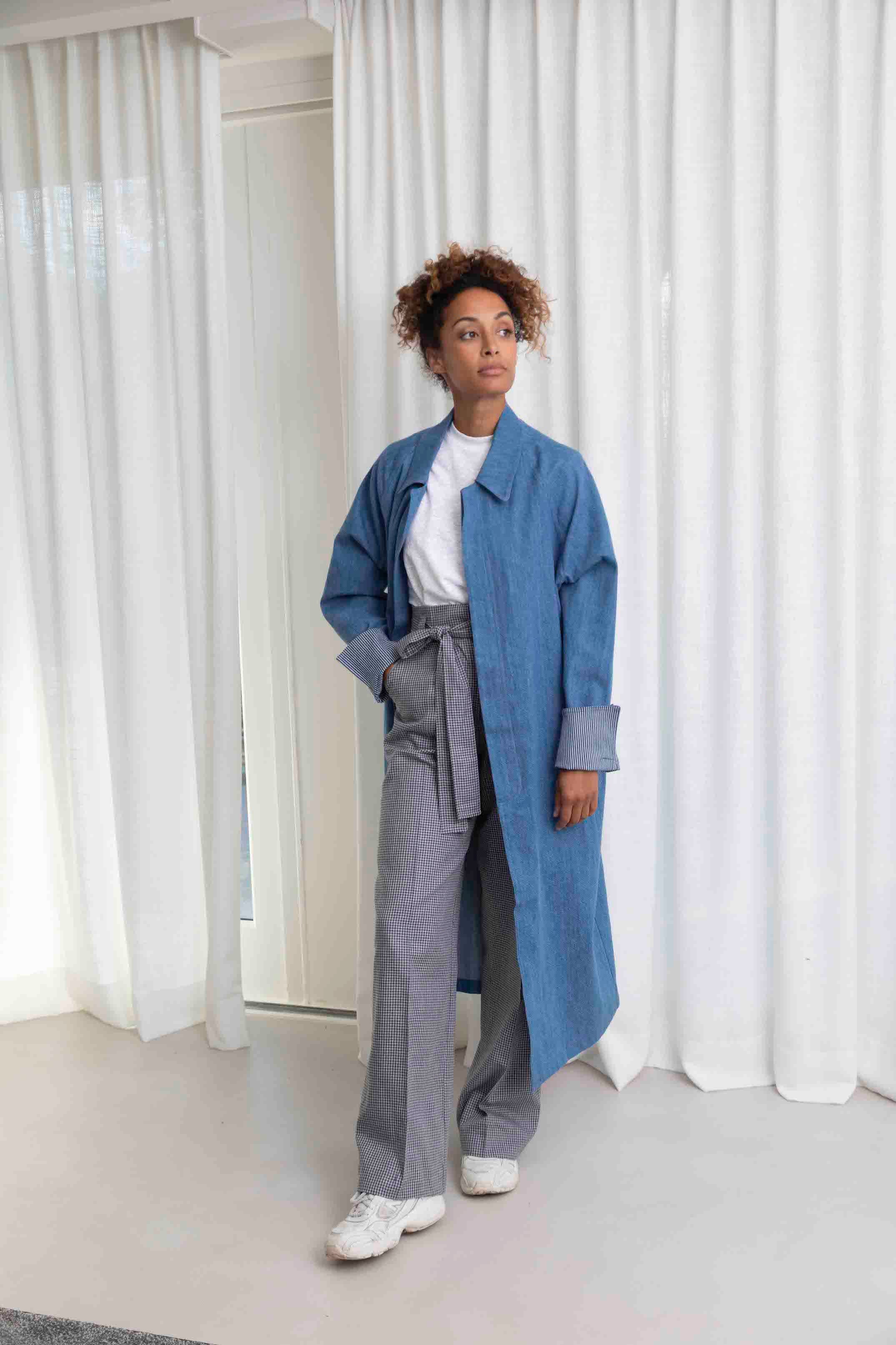 Manteau oversize jeans