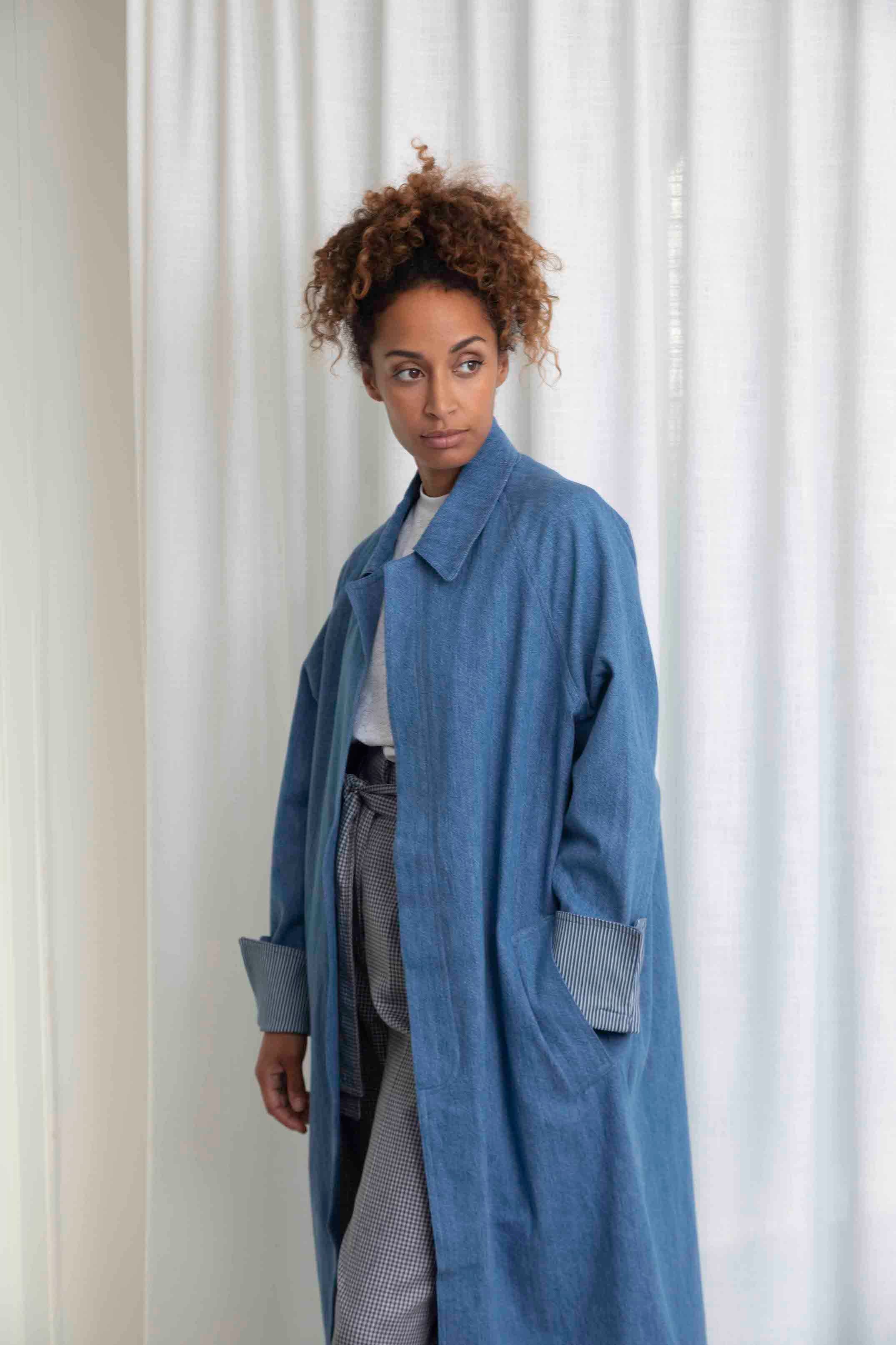 Manteau oversize jeans