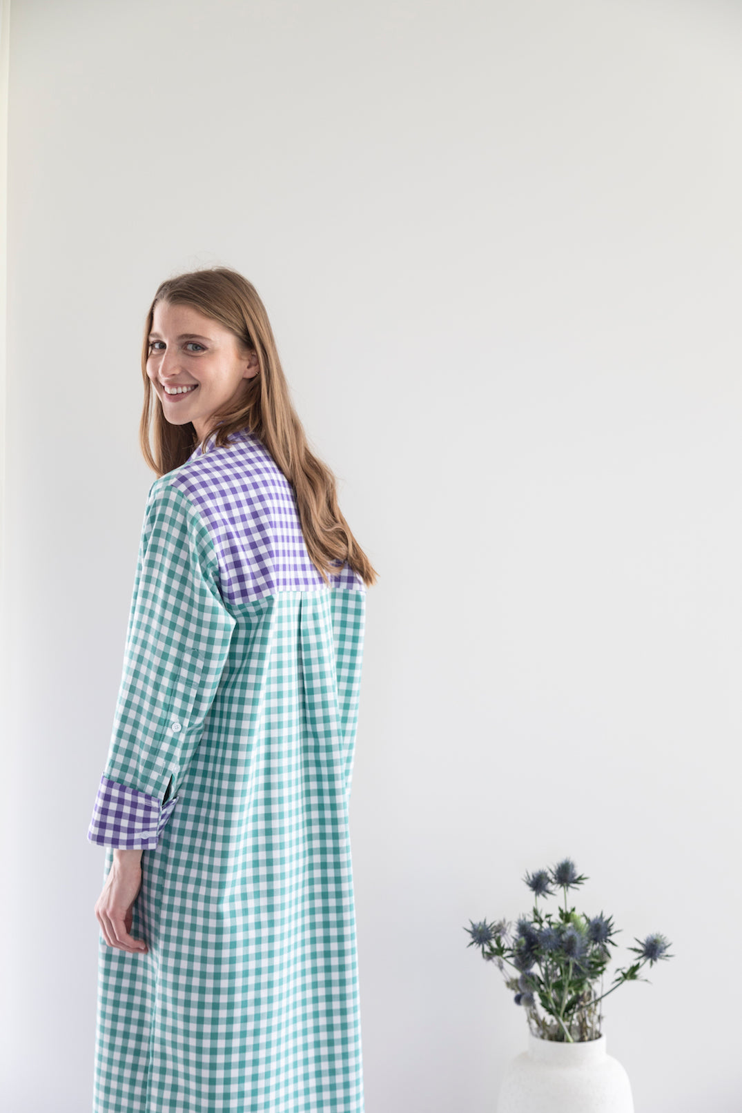 Robe-chemise patchwork