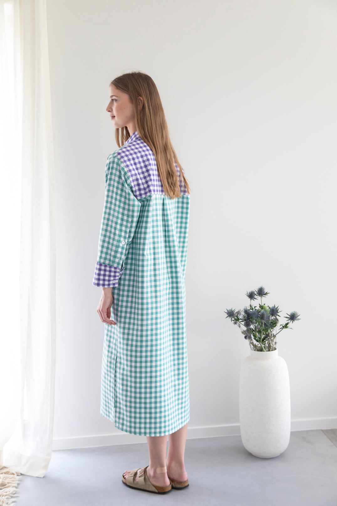 Robe-chemise patchwork