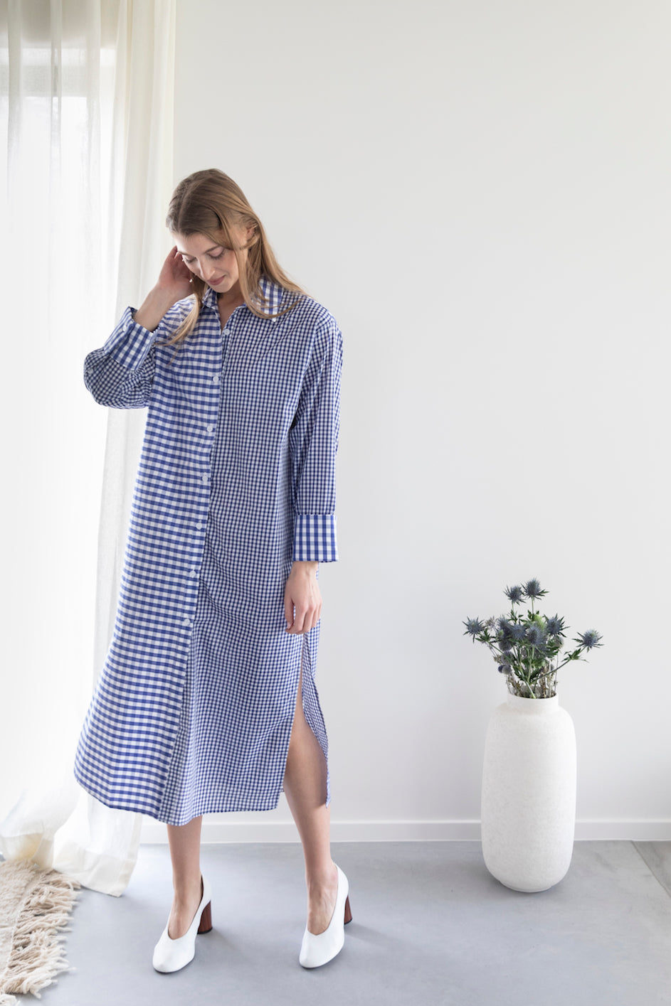 Robe-chemise patchwork