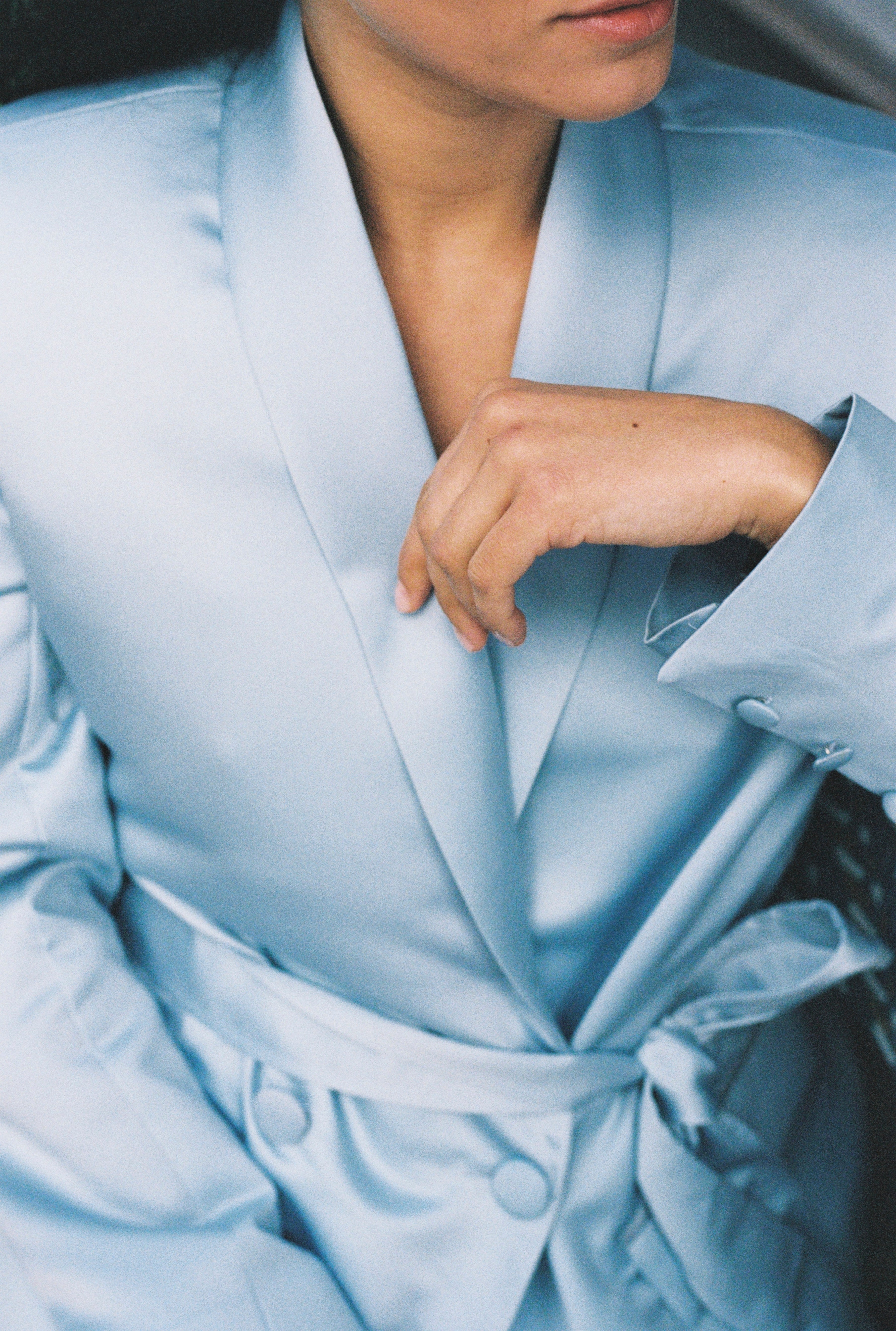 Nouveau blazer oversize satiné