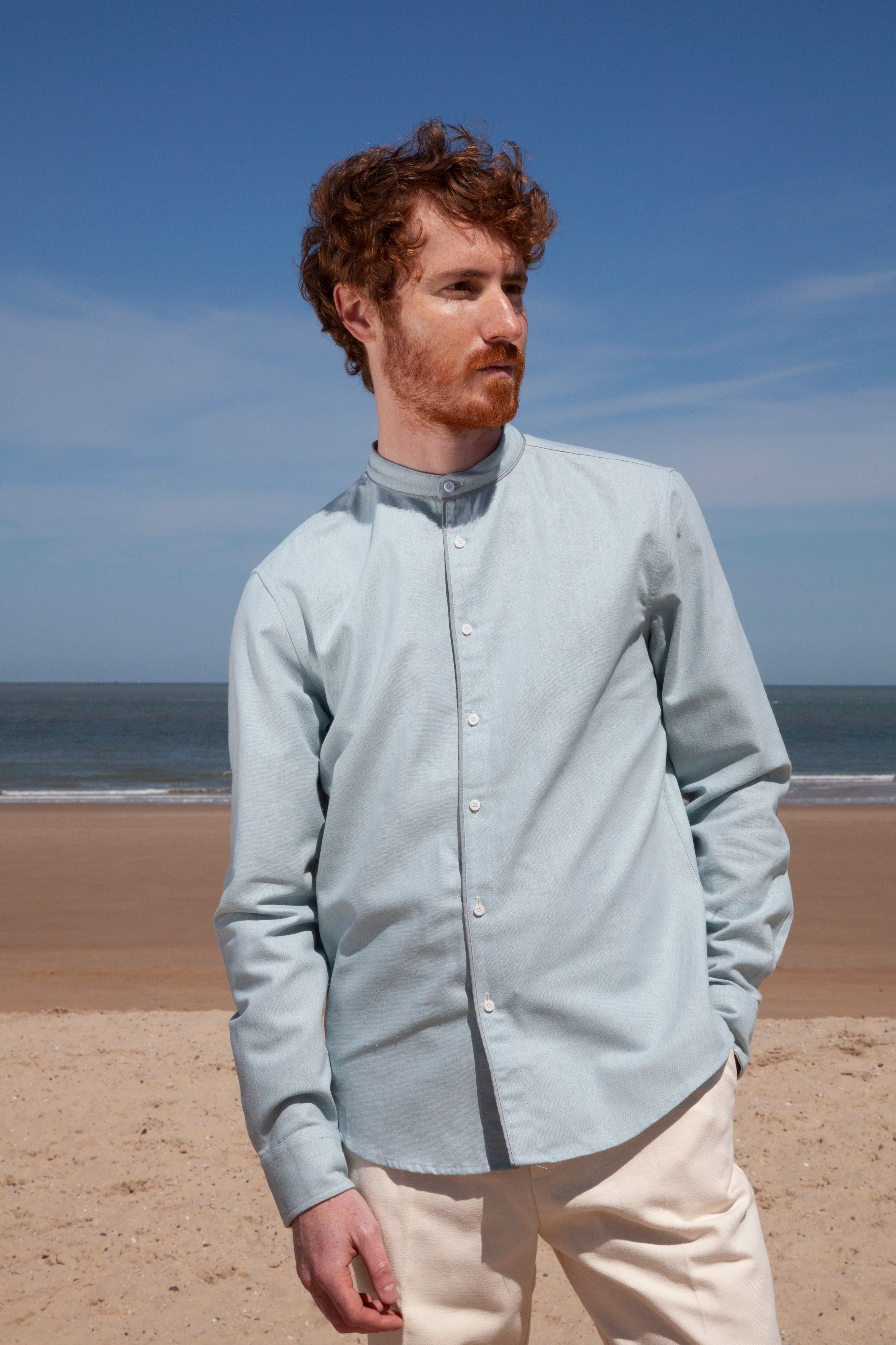 Chemise col mao - Lin