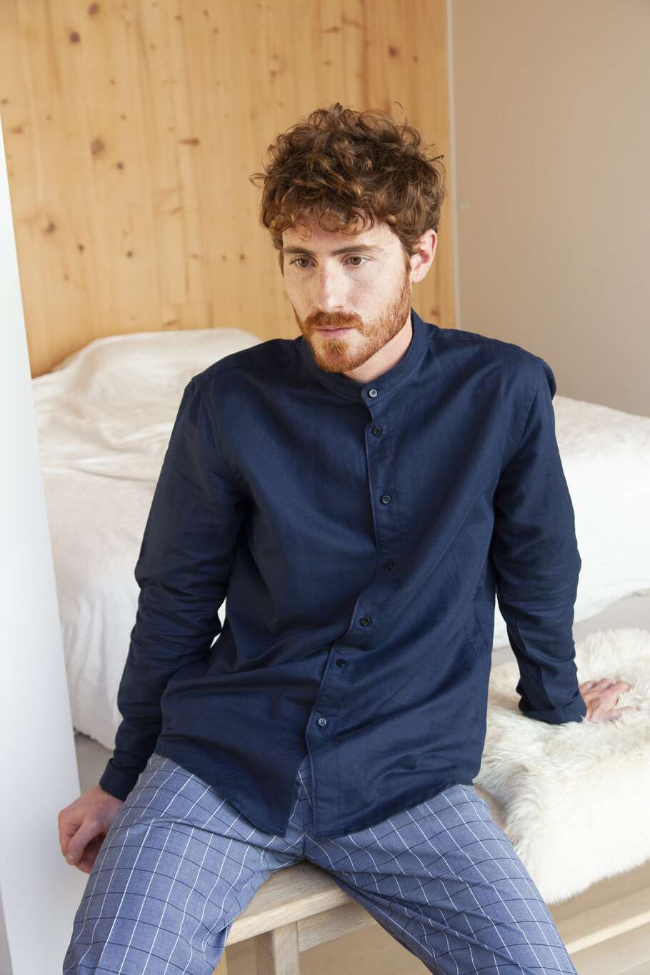 Chemise col mao - Lin