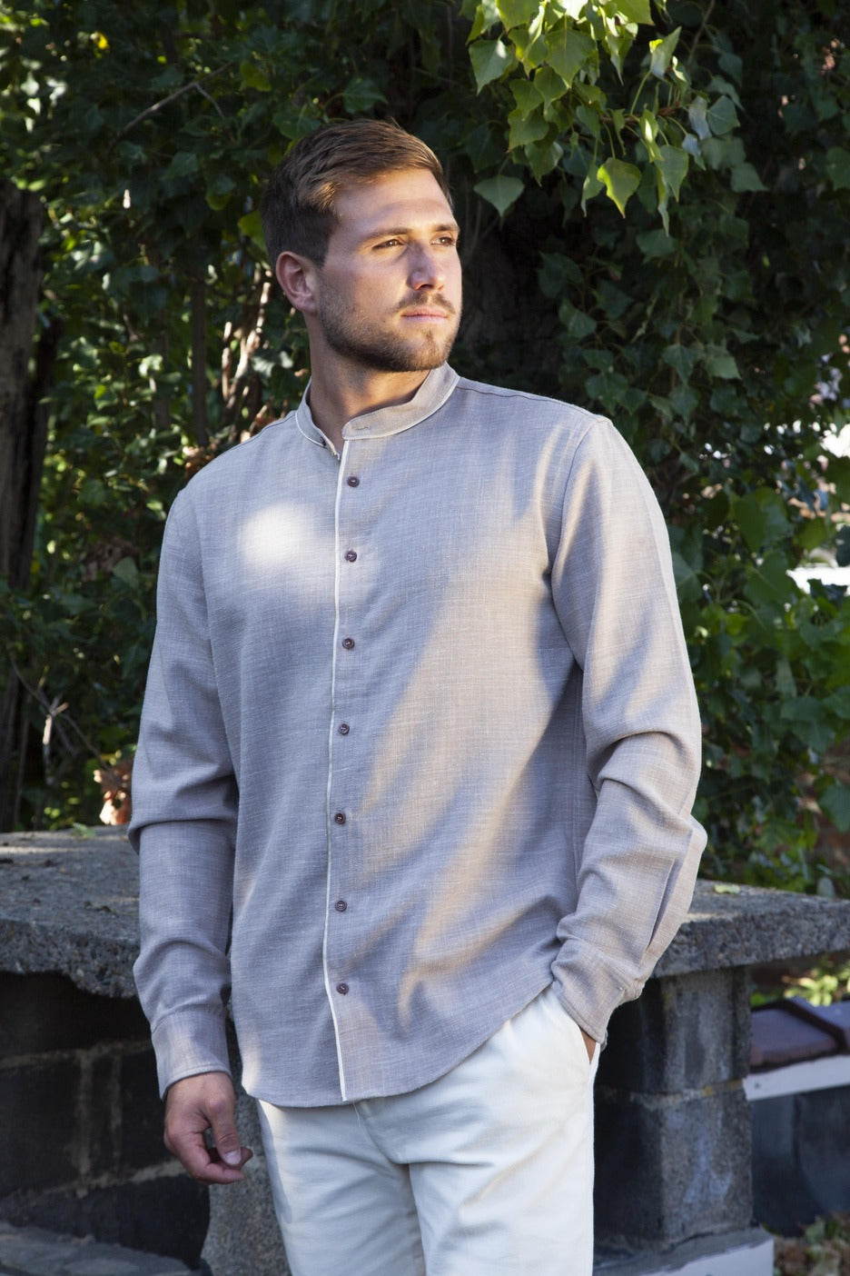 Chemise col mao
