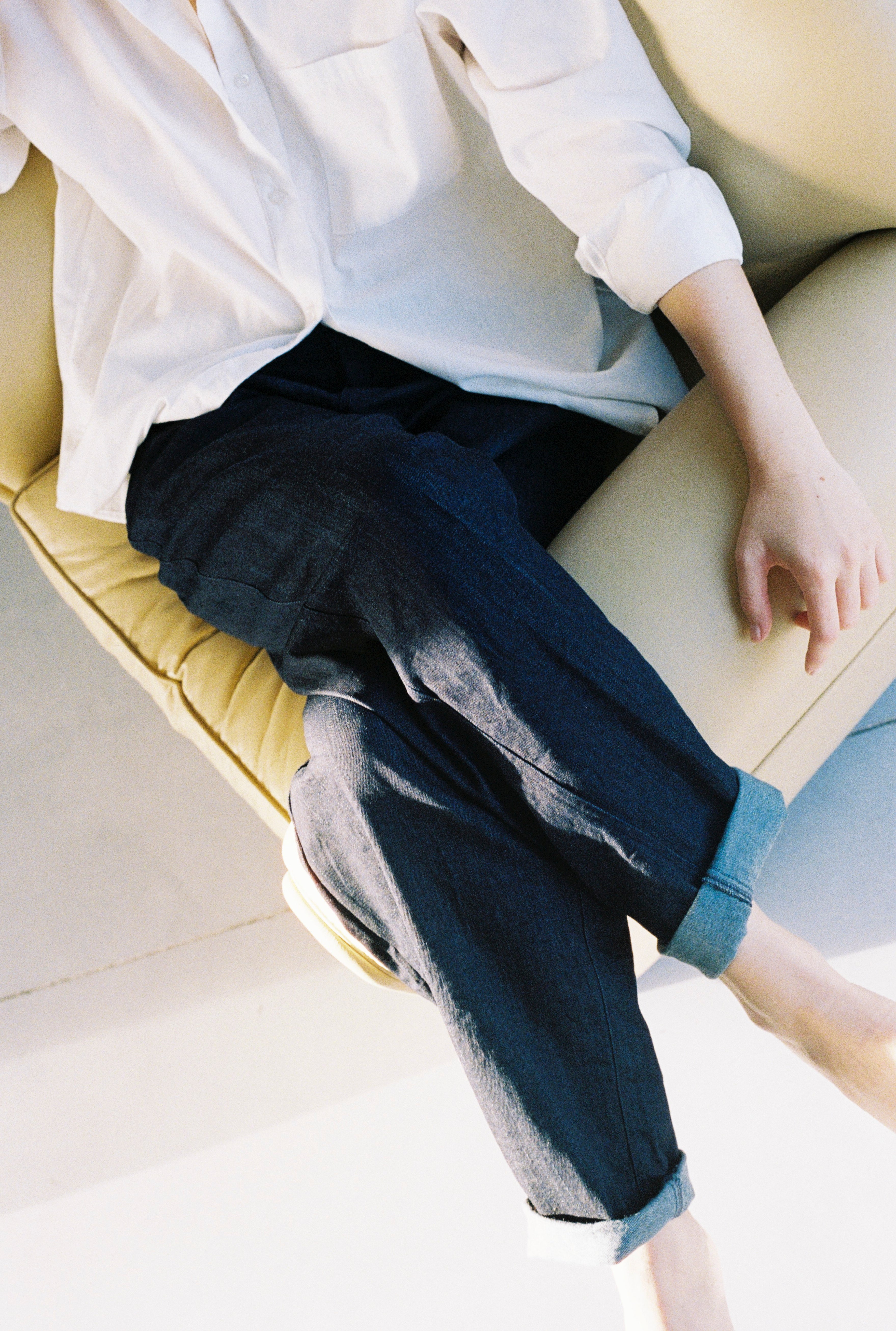 Pantalon "ballon" en jeans