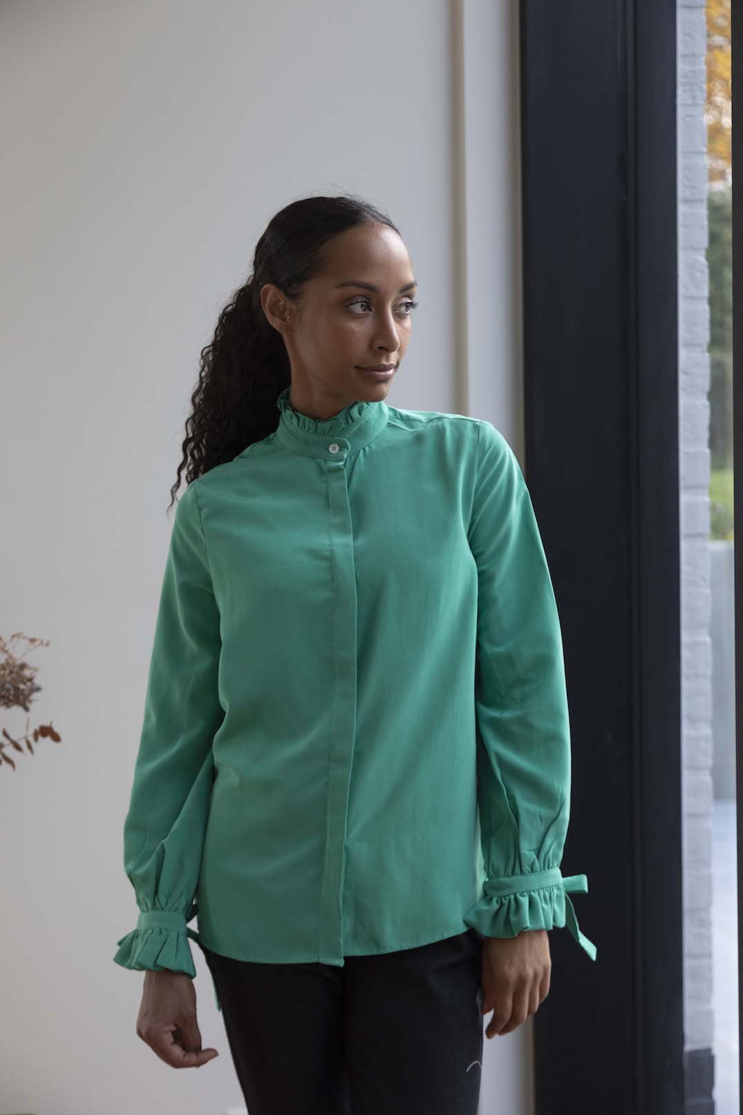 Chemise à volants
