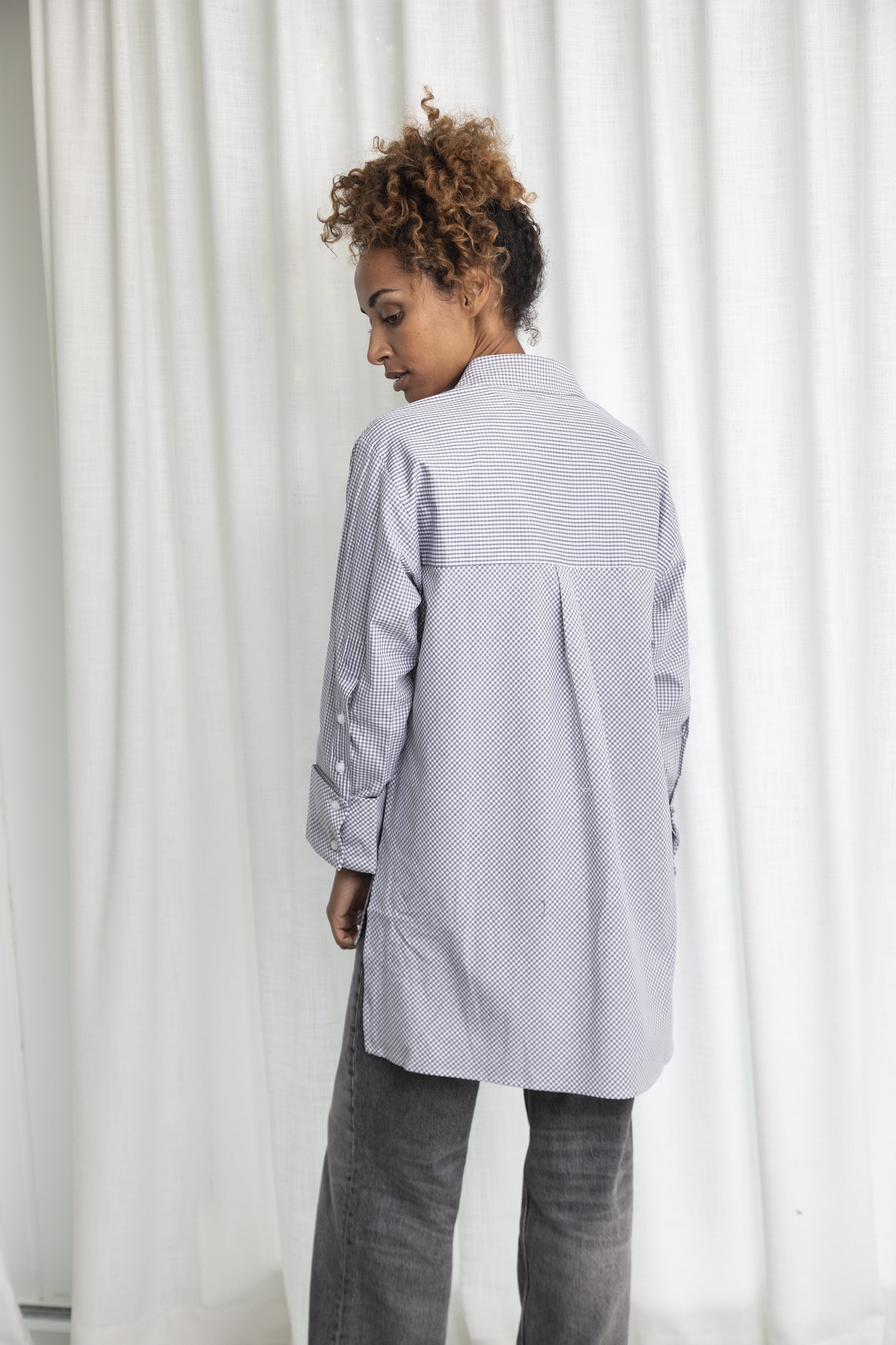 Chemise patchwork à carreaux