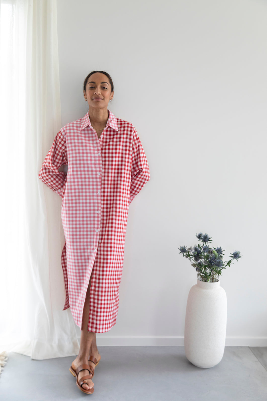 Robe-chemise patchwork