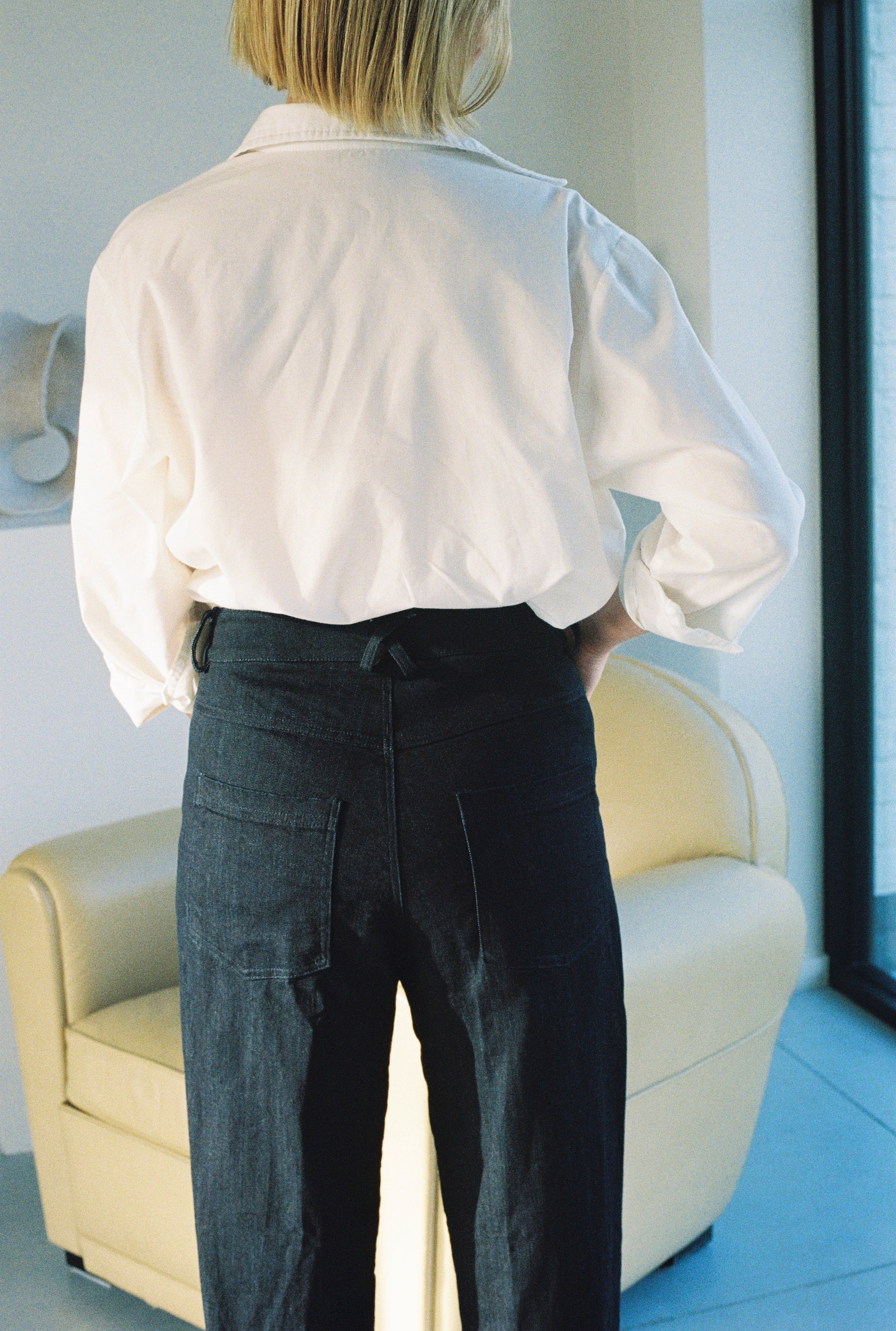 Pantalon "ballon" en jeans