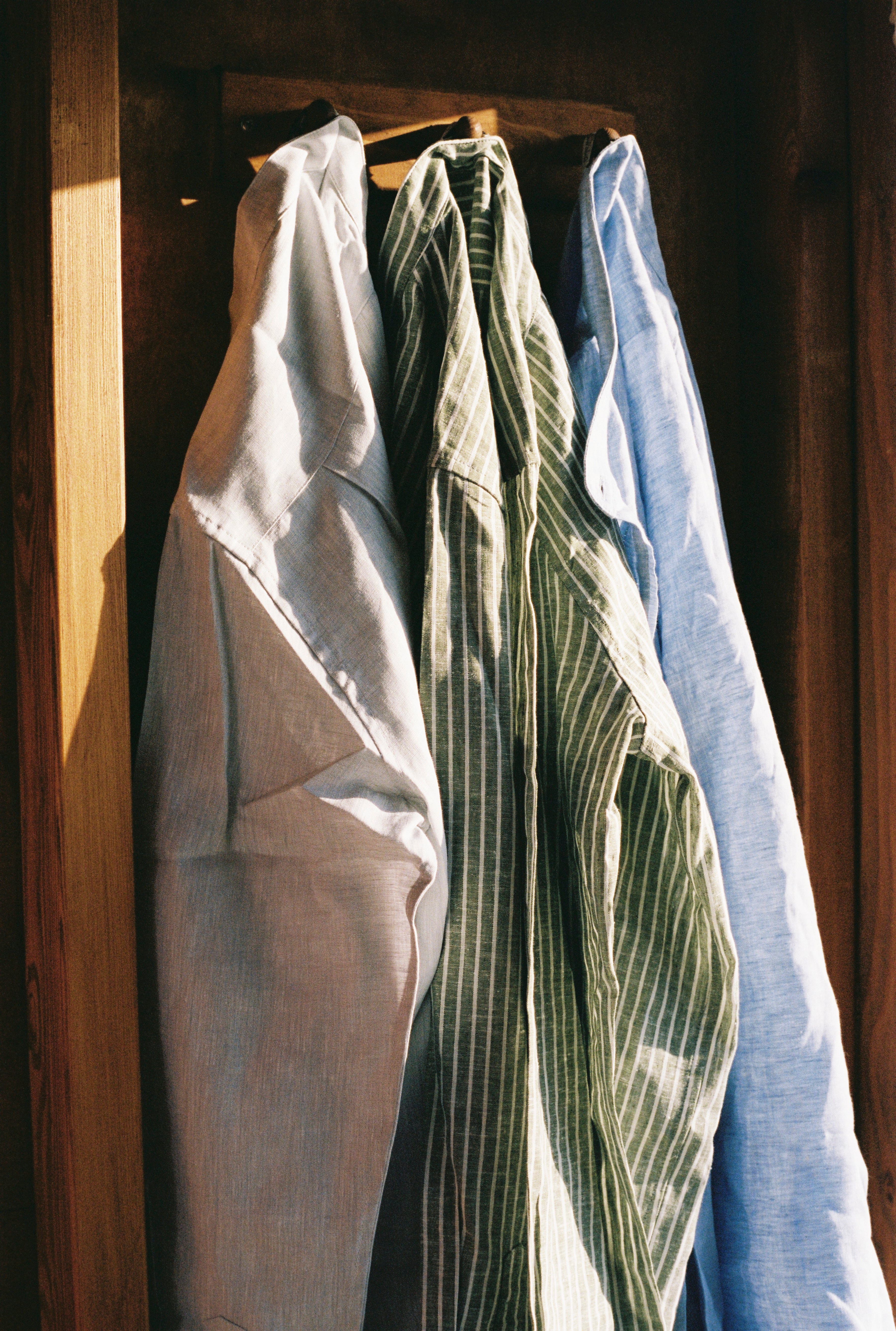 Chemise col mao en lin