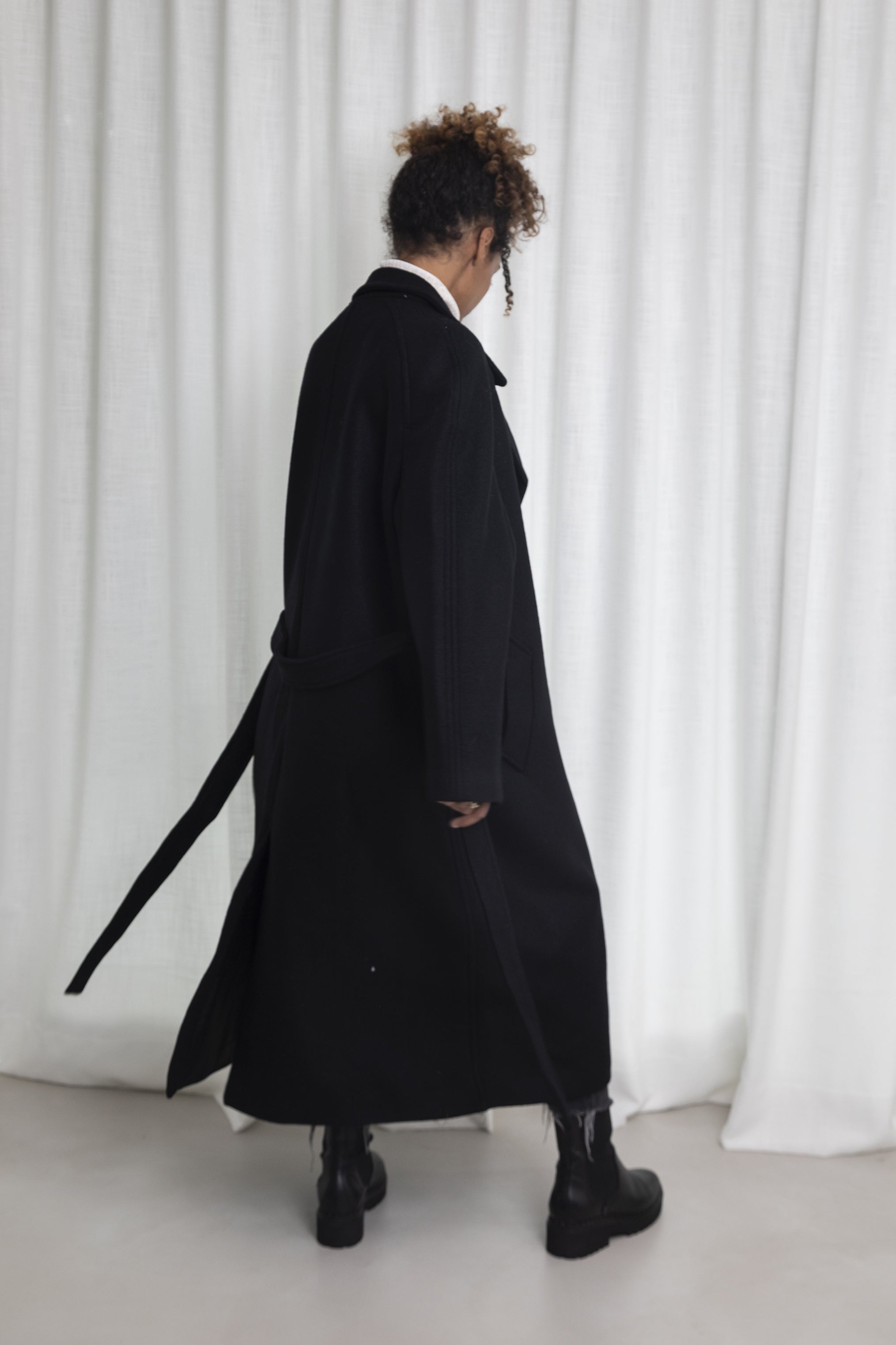 Manteau oversize noir